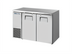 Thumbnail image #1 for True 48-1/8-Inch Two-Section Back Bar Cooler with Solid Hinged Locking Doors and Stainless Steel Top