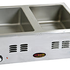 Thumbnail image #1 for Eagle Group RedHots 1220FWE-208 Countertop Electric Food Warmer, 1 Full-Size Pan, Wet/Dry, Stainless Steel, Infinite Controls, 208V