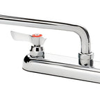 Thumbnail image #1 for Krowne Silver Series 13-810L Deck-Mount Manual Faucet, 8" Centers, 10" Swing Spout, Ceramic Valve, Low Lead