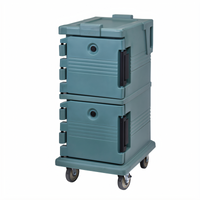 Cambro Ultra Camcart® Double-Compartment Front-Loading Insulated Food Pan Carrier, 45 Qt., Slate Blue