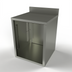 Thumbnail image #1 for BK Resources Stainless Steel Freestanding Underbar Cabinet, 24 x 24 Inch Open Front Base