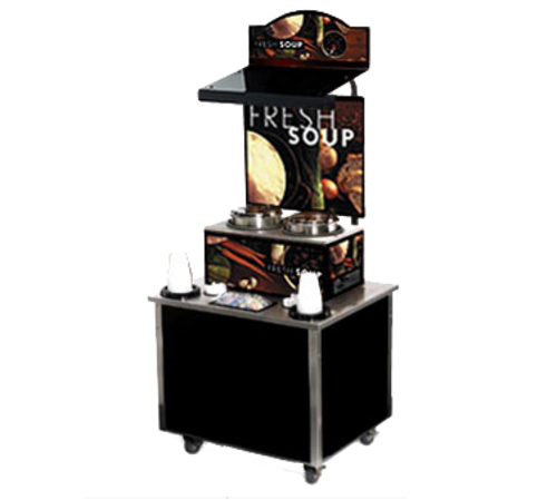 Product image #1 for Vollrath Cayenne Freestanding Soup Kiosk Merchandiser with Stainless Steel Countertops