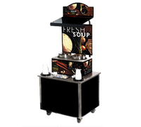 Vollrath Cayenne Freestanding Soup Kiosk Merchandiser with Stainless Steel Countertops