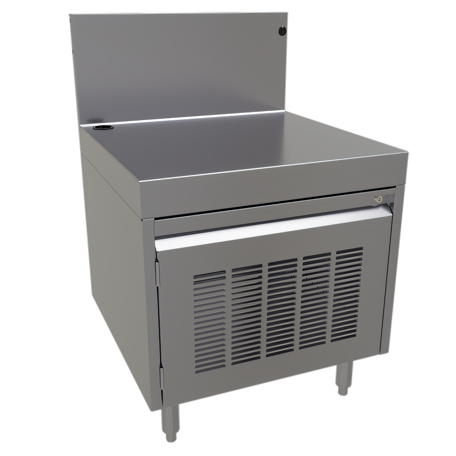 Product image #1 for Stainless Steel POS Cabinet with Locking Louvered Door, 24 x 24 Inches