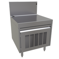Stainless Steel POS Cabinet with Locking Louvered Door, 24 x 24 Inches