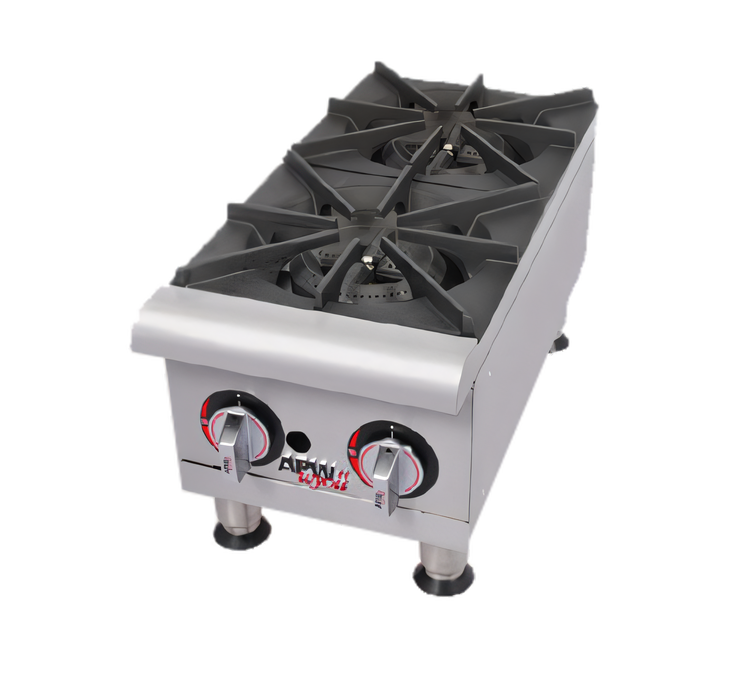 Product image #1 for APW Wyott Workline GHP-4S 24-Inch 4-Burner Gas Countertop Hot Plate, 88,000 BTU