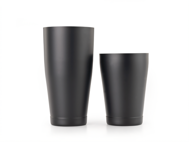 Product image #1 for Barfly Black Out 2-Piece Stainless Steel Cocktail Shaker Set, 28 oz / 18 oz