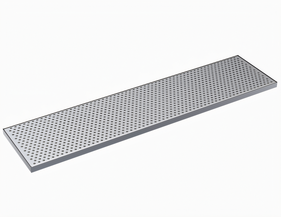 Product image #1 for Krowne 33 x 8 Inch Brushed Stainless Steel Drip Tray