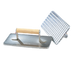Thumbnail image #1 for Vollrath 47709 Cast Aluminum Grid-Bottom Steak Weight with Wood Handle, 1.25 lb.