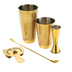 Thumbnail image #1 for Krowne Basic Gold Lattice 5-Piece Cocktail Kit