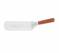 Mundial 8-Inch x 3-Inch Flexible Round-End Turner with Stainless Steel Blade and Wood Handle