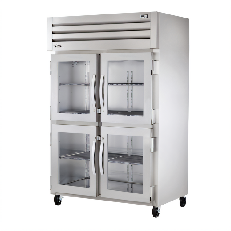 Product image #1 for True SPEC Series Two-Section Reach-In Heated Holding Cabinet with Glass Half Swing Doors