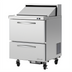 Thumbnail image #1 for Turbo Air PRO Series 27-1/2-Inch 1-Section 2-Drawer Sandwich/Salad Prep Table with 8-Pan Capacity