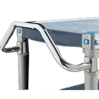 Thumbnail image #1 for Metro MetroMax Platform (Shared Accessories) MERGH24S 24-Inch Stainless Steel Easy-Grip Handle for 24-Inch-Deep Mobile Shelving