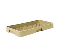 Traex® Half-Size Open Dishwasher Rack with Four-Side Handles, Beige Co-Polymer Plastic