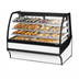 Thumbnail image #1 for Dry Curved-Glass Pastry Display Case with Glass Ends, 59-1/4 Inch, Stainless Steel Exterior, White Interior