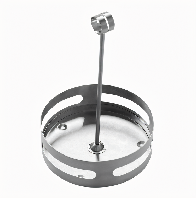 Product image #1 for Round Stainless Steel Condiment Caddy Rack, 6-1/4 Inch Dia. x 9-1/4 Inch H