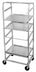 Thumbnail image #1 for Channel Manufacturing Aluminum Slanted Display Rack / Lug Rack, 7-Tray Capacity, 29.5