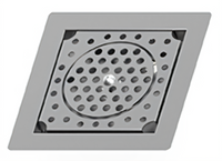 Eagle Spec-Bar Drop-In Glass Rinser Trough, 8 x 8 Inch, Type 300 Stainless Steel