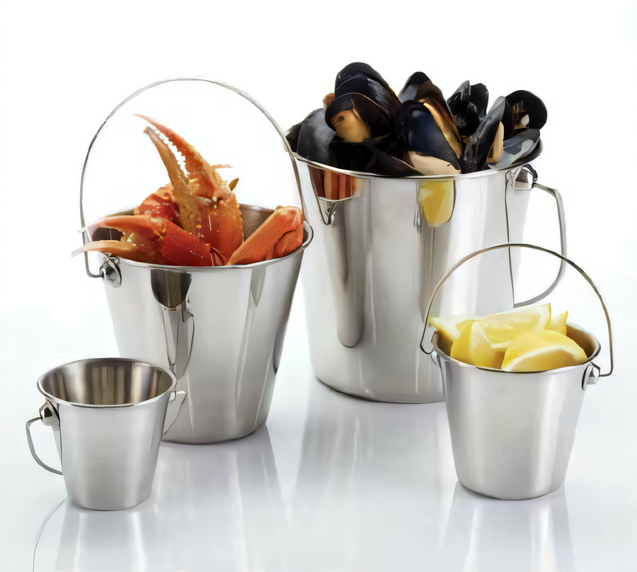 Product image #1 for American Metalcraft 2 Qt Stainless Steel Pail with Handle, Mirror Finish