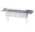 Thumbnail image #1 for Advance Tabco 4-Compartment Fabricated Stainless Steel Sink with 18-Inch Left and Right Drainboards, 18 x 18 x 14 Bowls