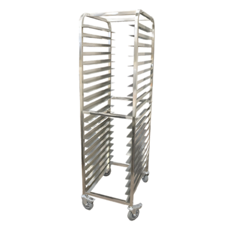 Product image #1 for Full-Size Mobile End-Load Stainless Steel Pan Rack, 20-Pan Capacity