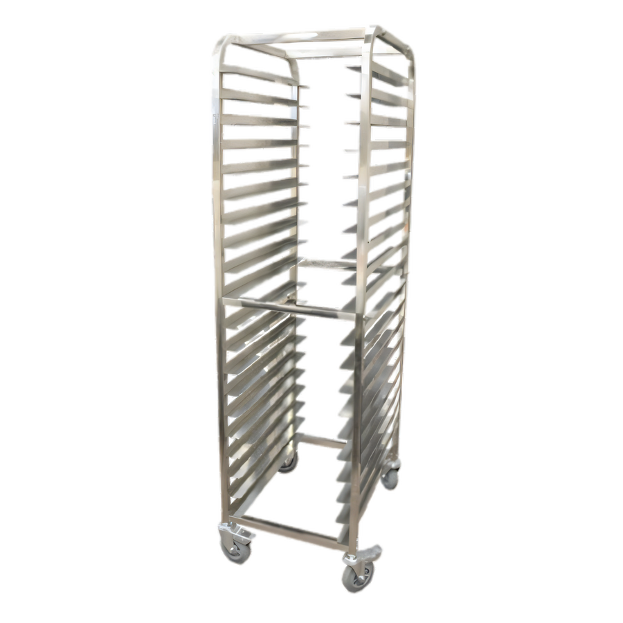 Product image #1 for Full-Size Mobile End-Load Stainless Steel Pan Rack, 20-Pan Capacity