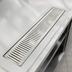Thumbnail image #1 for John Boos URN4-24-W 24-Inch Weld-In Urn Trough, Removable Grate, 1-Inch MPT Drain, Stainless Steel