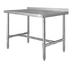 Thumbnail image #1 for 96-Inch x 30-Inch Stainless Steel Open Base Work Table with 2-Inch Rear Up-Turn