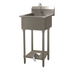 Thumbnail image #1 for Advance Tabco 16 Gauge 304 Stainless Steel Floor-Mounted Service Sink with Toe-Push Valve and Gooseneck Spout