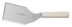 Thumbnail image #2 for Sani-Safe Hamburger Turner with 5 x 4 Inch Offset Solid Stainless Steel Blade and White Polypropylene Handle