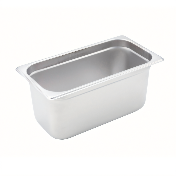 Product image #1 for Winco 1/3 Size Solid Steam Table Pan, 6-Inch Deep, 22 Gauge Heavyweight 18/8 Stainless Steel