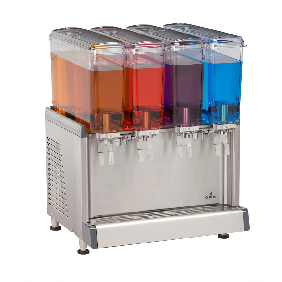 Product image #1 for Crathco Simplicity Bubbler CS-4E-16-290 R290 Mini-Quad 4-Bowl Pre-Mix Cold Beverage Dispenser, BPA-Free