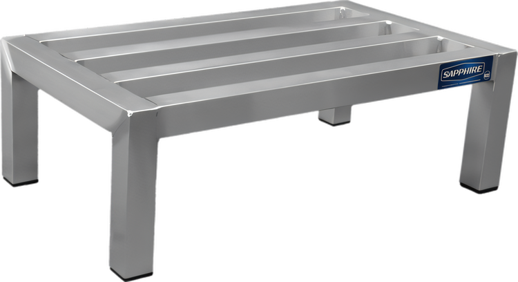Product image #1 for Sapphire Heavy Duty Aluminum Dunnage Rack, 60"W x 20"D x 12"H, 2000 lb. Capacity