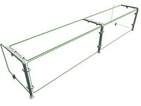 Hatco Flav-R-Shield Full-Service Pass-Over Sneeze Guard, 84W x 18D, 18-Inch End Panels