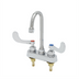 Thumbnail image #1 for Workboard Mixing Faucet with Swivel Gooseneck Spout, 4-Inch Deck Mount, 4-Inch Centers