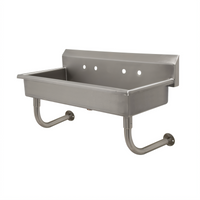 Advance Tabco Multiwash Wall-Mounted Hand Wash Sink with Splash-Mount Faucet Provision, 40 Inch Wide