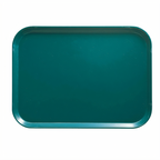 Thumbnail image #2 for Cambro Camtray® 1622414 Rectangular Fiberglass Cafeteria Tray, 16 x 22 Inches, Teal Case of 12