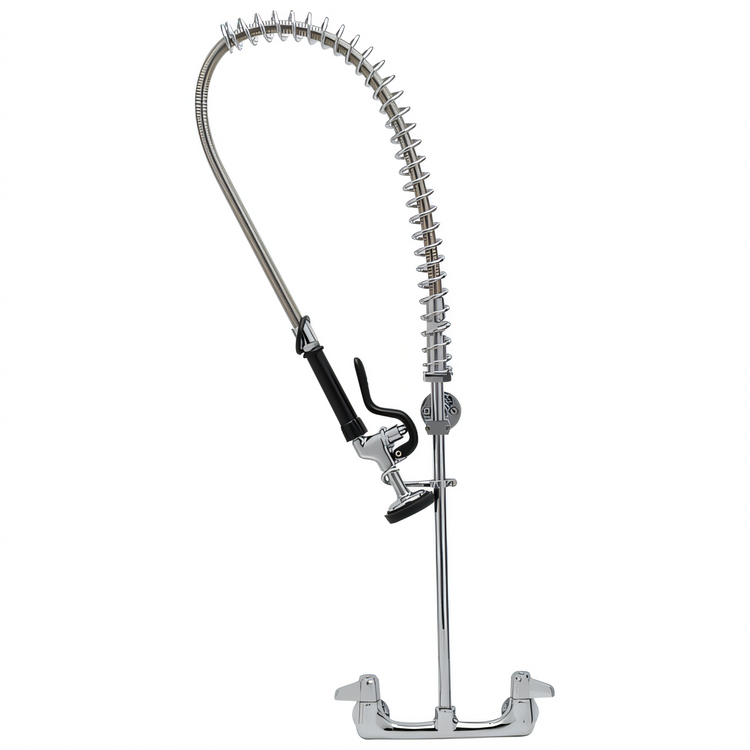 Product image #1 for equip 8-Inch Center Wall-Mount Pre-Rinse Unit with 18-Inch Riser and 44-Inch Hose