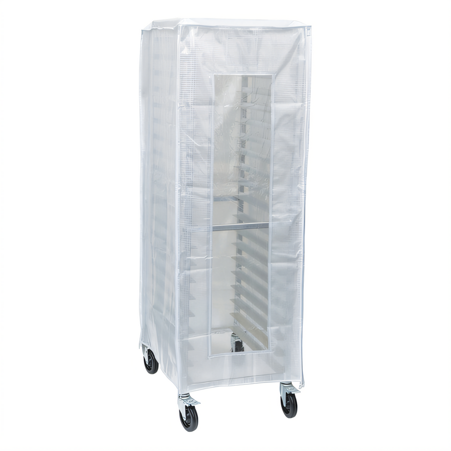 Product image #1 for Winco Heavy Duty Full-Height Sheet Pan Rack Cover with Window, Translucent White