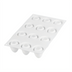 Thumbnail image #1 for Silikomart Curve Flex Series Egg-Shaped Silicone Baking Mold, 12 Cavities