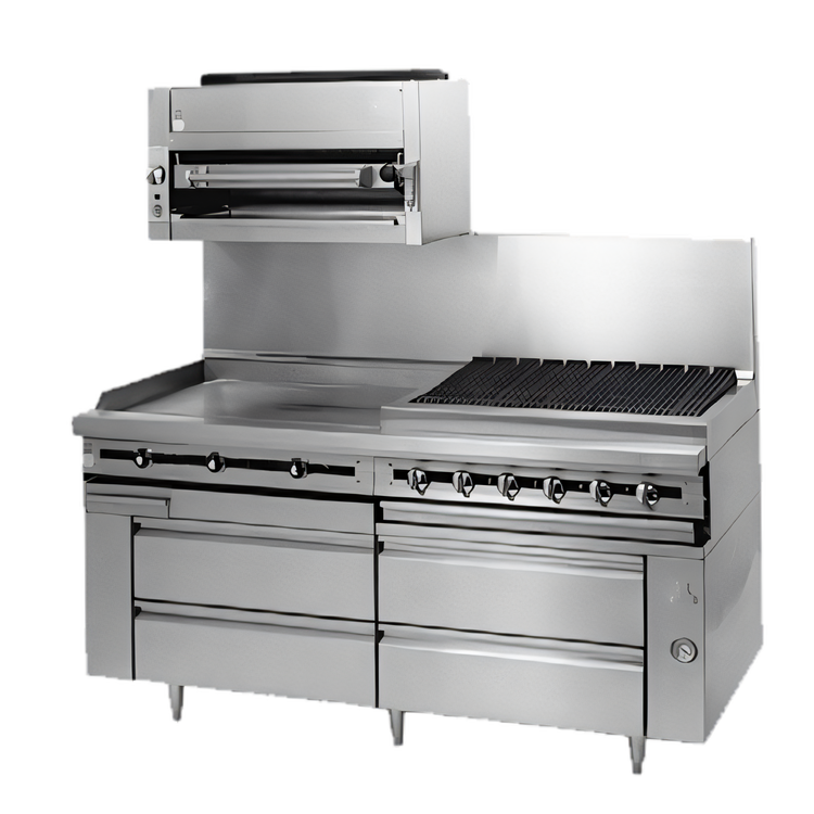 Product image #1 for Titan JMRH-48GT 48" Modular Heavy Duty Gas Griddle Top Range with Thermostatic Controls