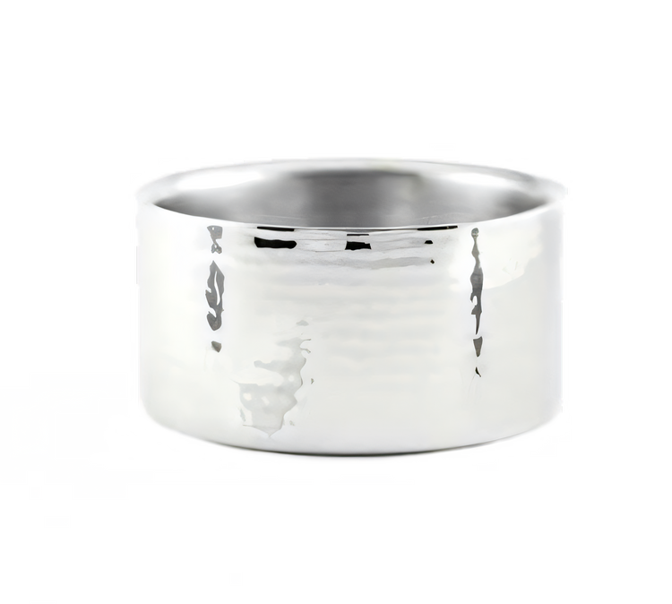 Product image #1 for American Metalcraft 34 oz. Hammered Double-Wall Stainless Steel Round Bowl, 6 Inch