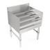 Thumbnail image #1 for John Boos Freestanding 4-Step Stainless Steel Underbar Liquor Bottle Display Unit