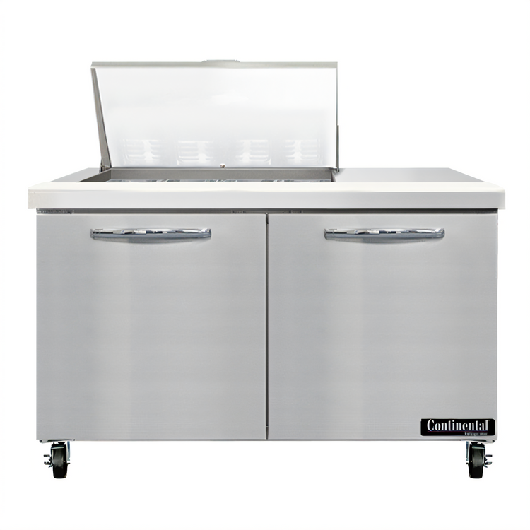 Product image #1 for Continental Refrigerator SW48N12M 48" Mighty Top Two-Section Sandwich Prep Unit