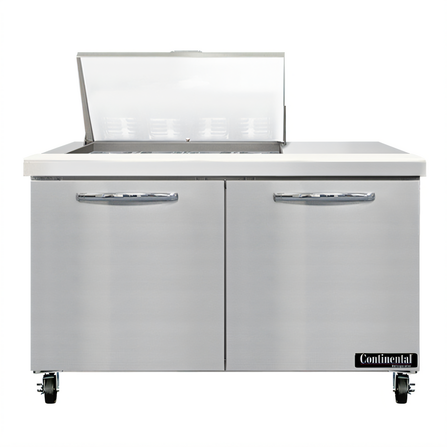 Product image #1 for Continental Refrigerator SW48N12M 48" Mighty Top Two-Section Sandwich Prep Unit