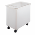 Thumbnail image #1 for Cambro 42.5-Gallon Flat Top Mobile Ingredient Bin with Sliding Clear Lid