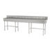 Thumbnail image #1 for Advance Tabco Multiwash Freestanding Multi-Station Hand Sink with Splash-Mount Faucet Provision, 120-Inch Wide