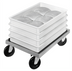Thumbnail image #2 for Channel Manufacturing PBD Aluminum Bun Pan / Dough Box Dolly with 5-Inch Swivel Plate Casters