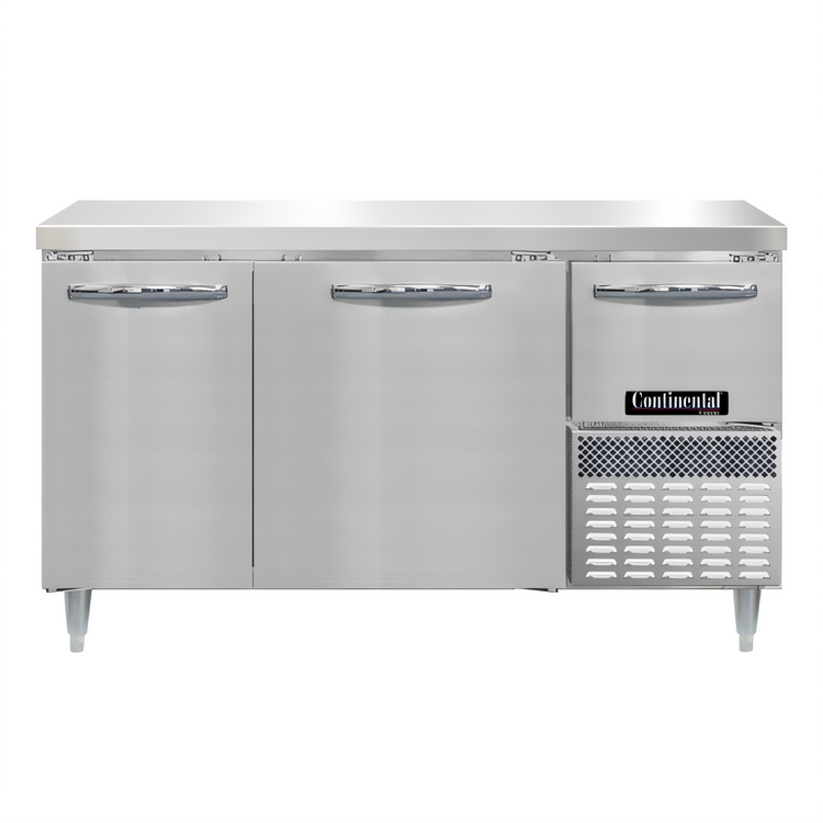 Product image #1 for Continental Refrigerator Designer Line 60" Two-Section Worktop Freezer